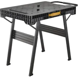 Stanley Werkbank Holz/Kunststoff/Metall 85 x 60 cm schwarz klappbar