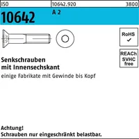 Industrial Quality Supplies DIN 7991/ISO 10642 Senkschraube A 2