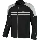 Rusty Stitches Sean Textiljacke Schwarz/Grau M