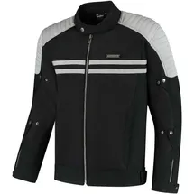 Rusty Stitches Sean Textiljacke Schwarz/Grau M