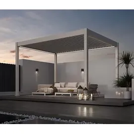 Weide Pergola 3 x 4 m inkl. 4 Seitenteile Beige