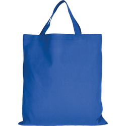 5er | 15er | 50er Pack Baumwolltasche - 28 Farben | mit zwei kurzen Henkeln | 38x42cm | Jutebeutel | Einkaufstasche | unbedruckt, royalblau