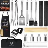 MUJUZE Grill Zubehör Set,Grillset für Männer