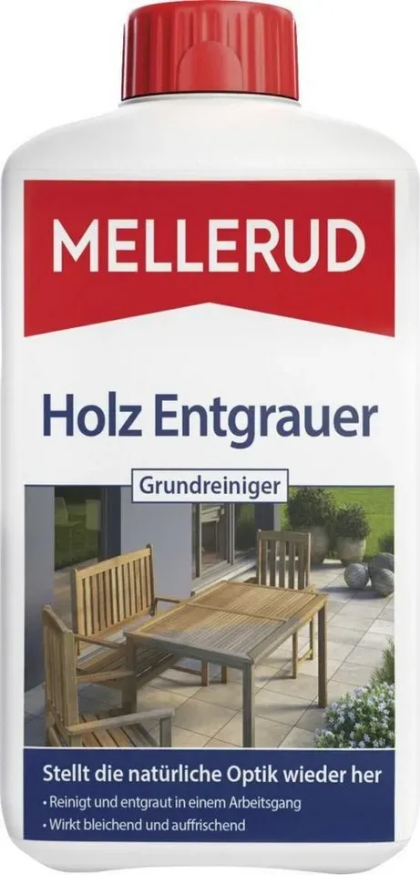 Preisvergleich Produktbild Mellerud Mellerud Holz Entgrauer Grundreiniger 1,0 L Holzpflegeöl grau