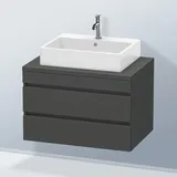 Duravit Waschtischunterschrank 2 Auszüge 80 x 51,2 x 54,8 cm Grau Matt