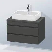 Duravit Waschtischunterschrank 2 Auszüge 80 x 51,2 x 54,8 cm Grau Matt