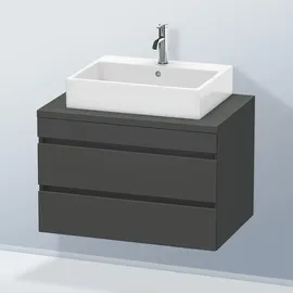 Duravit Waschtischunterschrank 2 Auszüge 80 x 51,2 x 54,8 cm Grau Matt