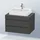 Duravit Waschtischunterschrank 2 Auszüge 80 x 51,2 x 54,8 cm Grau Matt