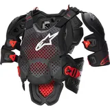 Alpinestars A-10 V2 Brustprotektor, Level-2 - Dunkelgrau/Schwarz/Rot / XS/S