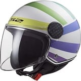 LS2 LS2, Jet-Motorradhelm SPHERE LUX II SWIRL White Rainbow, M