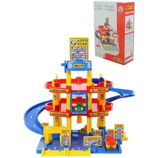 Polesie Parkgarage 37893 Kinder Parkhaus, 3 Ebenen, Tankstelle, Aufzug, 3 Autos, Farbe:bunt