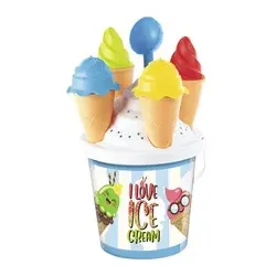 Sandspielzeug Eiswaffel-Eimer HAPPY PEOPLE 75220 mit Zubehör