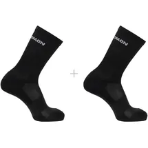 Salomon Evasion Crew Wandersocken 2er Pack Schwarz 39-41