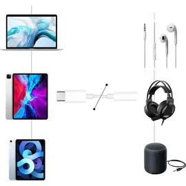 Apple USB-C auf 3.5 mm Kopfhörerstecker, Weiß