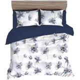 Traumschlaf Lagos Floral Blau 135 x 200 cm + 80 x 80 cm