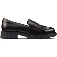 Clarks Damen Orinoco2loafer Loafer, Blk HiShine Lea, 36 EU