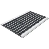 casa pura Elegant Mat 45 x 75 cm Schwarz/Silberfarben