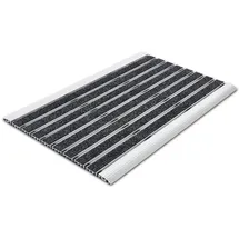 casa pura Elegant Mat 45 x 75 cm Schwarz/Silberfarben