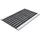 casa pura Elegant Mat 45 x 75 cm Schwarz/Silberfarben