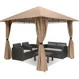 Sekey Garten Pavillon 3x3 m Taupe
