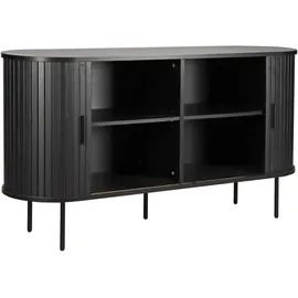 Möbilia Sideboard 140 x 76 x 40 cm Schwarz