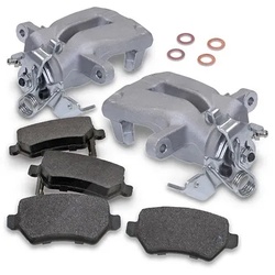 Bestprice 2x Bremssattel + Bremsbeläge Hinterachse für Opel