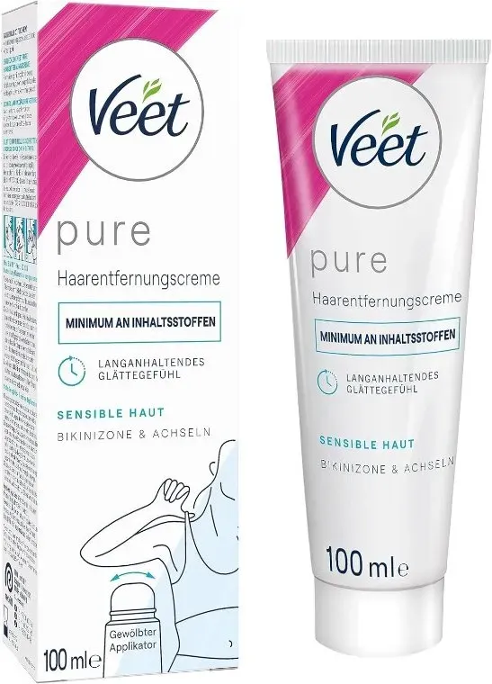 Veet PURE Haarentfernungscreme Bikini & Achseln empfindlich 100 ml