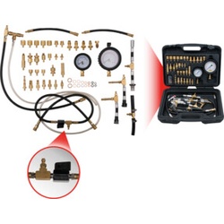 KS Tools Master Kraftstoff-Einspritzsystem-Druckprüfgerät-Satz für Ottomotoren, 42-teilig
