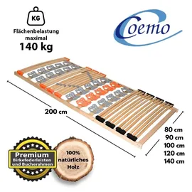 Coemo KombiFlex Federleisten-Tellerlattenrost starr 100 x 200 cm