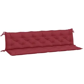vidaXL Bankauflage 200 x 50 x 7 cm rot 2 St.