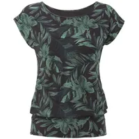 LASCANA Longshirt Damen schwarz-grün Gr.40/42