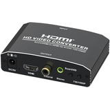 MAXTRACK CS33L - Scart zu HDMI Konverter mit Upscaler - Konvertiert analoges Scart-Signal in digitales HDMI-Signal mit hoher Auflösung (720P / 1080P) - Kompatibel mit alten und neuen Geräten