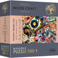 Trefl Puzzle Holz Puzzle 500+1 Die Welt der Musik, 599 Puzzleteile