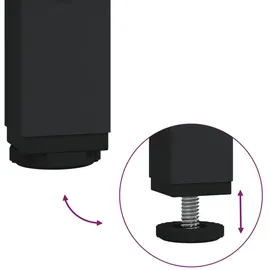 vidaXL Bäckerregal 6 Fächer Braun Eichen-Optik 90x40x180 cm