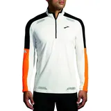 Brooks Herren Run Visible 1/2 Zip 2.0 weiß