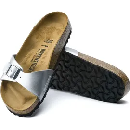 Birkenstock Madrid Birko-Flor schmal silber 38