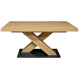 Mäusbacher Komfort 180 x 76 x 90 cm Asteiche/Schwarz