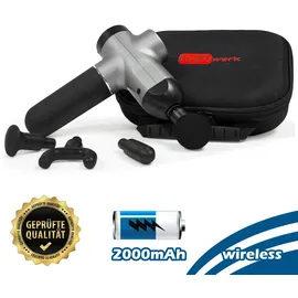 Axion Massagepistole Kraftwerk Massagegerät, Massage Gun zur Muskellockerung, Set, und entspannenden Massage, USB-C Ladekabel, Vibrationsmassagegerät