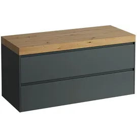 Laufen LANI Waschtischplatte wildeiche inklusive Unterschrank, ohne Ausschnitt, 1185x495x580mm, H4065701122611,