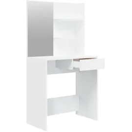 vidaXL Schminktisch mit Spiegel Weiß 74,5x40x141 cm