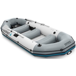 Intex »Mariner 4«, (Set, mit 2 Paddeln und Luftpumpe) grau