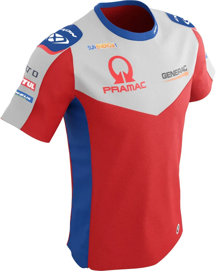 Ixon Pramac GP Replica Kinder T-shirt, wit-rood-blauw, 12 jaar Voorkinderen