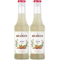 Monin Sirup Mandel (1 x 0,25 l) – Premium Mandelsirup für Kaffee, Latte Macchiato, Cocktails & Desserts – Aromatischer Sirup für Barista, Küche & Mixgetränke (Packung mit 2)