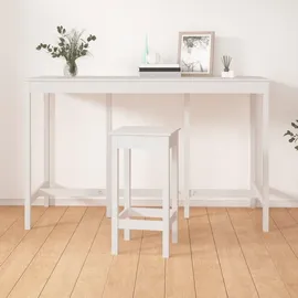 vidaXL Bartisch 180 x 80 x 110 cm Weiß