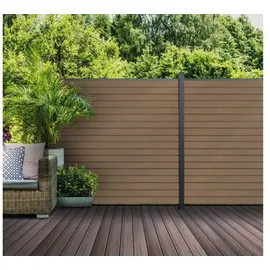 GROJA Solid Rhombus 180 cm x 30 cm Teak Co-Extrudiert