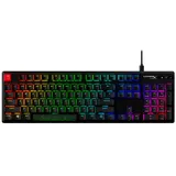 HyperX Alloy Origins PBT HX Blau – Mechanische Gaming-Tastatur, Volle Größe (100%), Kabelgebunden, USB, Mechanischer Switch, RGB-LED, Schwarz - Schwarz