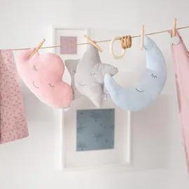 roba Lil Cuties Mondkissen 40 x 30 cm Grau