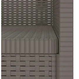 vidaXL 1-Sitzer Sessel Rattan-Look PP Hellgrau