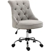 Homcom Drehstuhl mit Rollen Polsterstuhl Chefsessel 360° drehbar 150