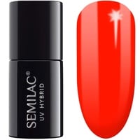 Semilac UV Nagellack Hybrid 567 Neon Red Orange 7ml